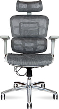 Кресло офисное эргономичное Kron aluminium grey
