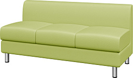 Секция трехместная Домино экокожа Ecotex 3006