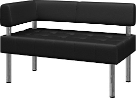 Секция двухместная правая Бизнес экокожа Ecotex 3001 Секция двухместная правая Бизнес экокожа Ecotex 3001