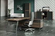 Шкаф высокий 1-секционный Quartz QZ.0302.BW.GF.R