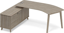 Стoл руководителя левый Time Wood ТМ В2 125