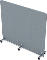 Перегородка мобильная SOFToffice 011.МП.1614 Микровелюр Grey Перегородка мобильная SOFToffice 011.МП.1614 Микровелюр Grey