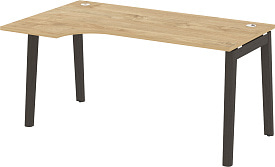Стол эргономичный левый Onix Wood OW.SA-1(L) Тиквуд светлый/Дуб темный Стол эргономичный левый Onix Wood OW.SA-1(L) Тиквуд светлый/Дуб темный