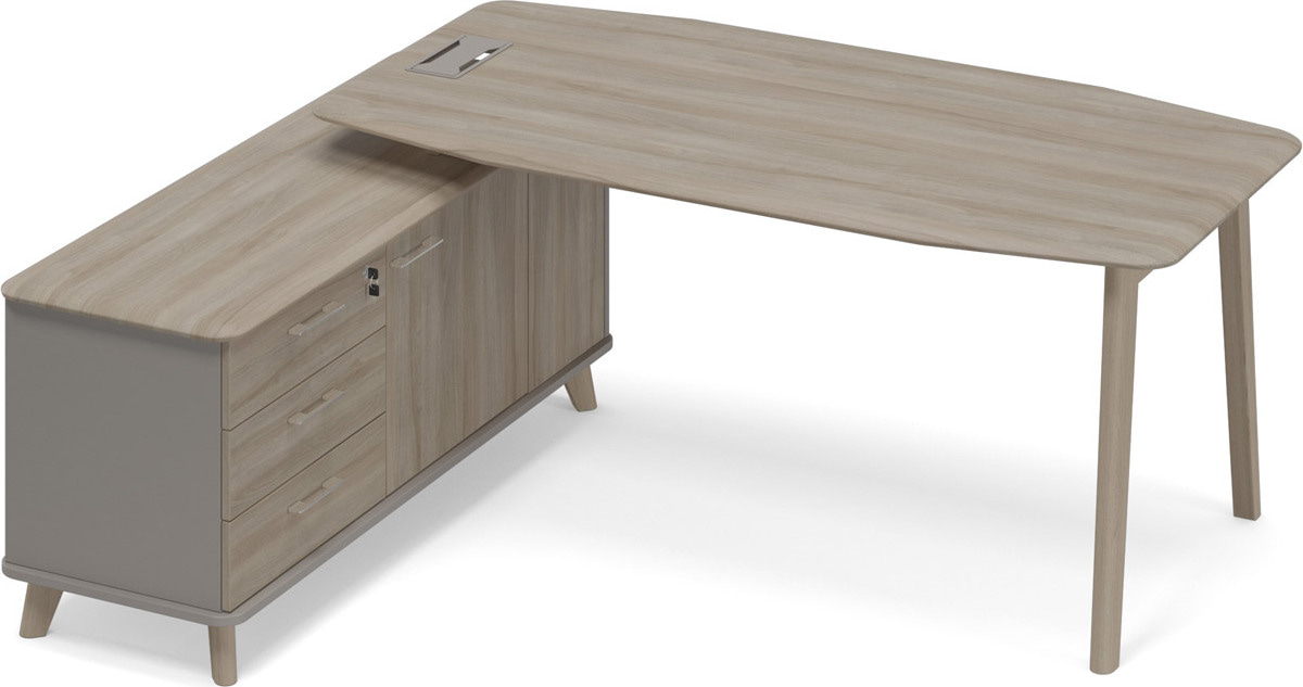 Стoл руководителя левый Time Wood ТМ В2 109