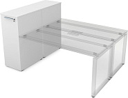 Тумба с выкатной секцией и общим топом Gloss 9ТП.002.4