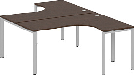 Рабочая станция криволинейная БП.РАС-СА-2.4 Gray Венге Цаво