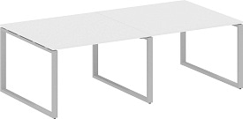 Стол для переговоров БО.ПРГ-2.2 Gray Белый