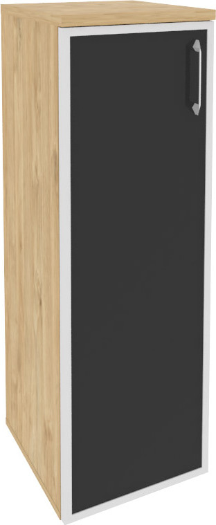 Шкаф средний узкий левый Onix O.SU-2.4R(L) black