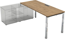 Стол три опоры левый Gloss Line НСТЛ-П.979 Teakwood Стол три опоры левый Gloss Line НСТЛ-П.979 Teakwood