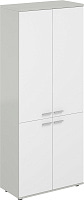 Шкаф высокий 4-дверный Sigma SG.801.SH.WH.WH Серый бархат / Белый Шкаф высокий 4-дверный Sigma SG.801.SH.WH.WH Серый бархат / Белый