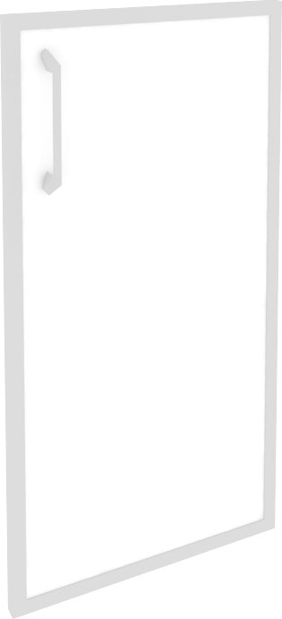 Фасад стекло в раме низкий правый Onix O.SR-3(R) white