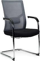 Кресло посетителя Сильвия black/gray CF