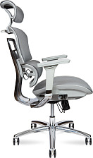 Кресло офисное эргономичное Kron aluminium grey