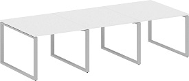 Стол для переговоров БО.ПРГ-3.1 Gray Белый