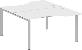 Рабочая станция криволинейная БП.РАС-СА-2.2 Gray Белый