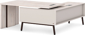 Стол руководителя с опорной тумбой Lavana Supreme Т-116л/пр Таксония светлая/Бежевый песок Стол руководителя с опорной тумбой Lavana Supreme Т-116л/пр Таксония светлая/Бежевый песок
