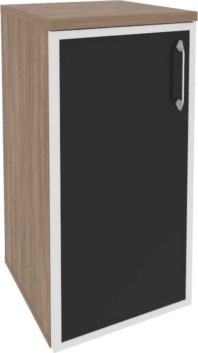 Шкаф низкий узкий левый Onix O.SU-3.2R(L) black