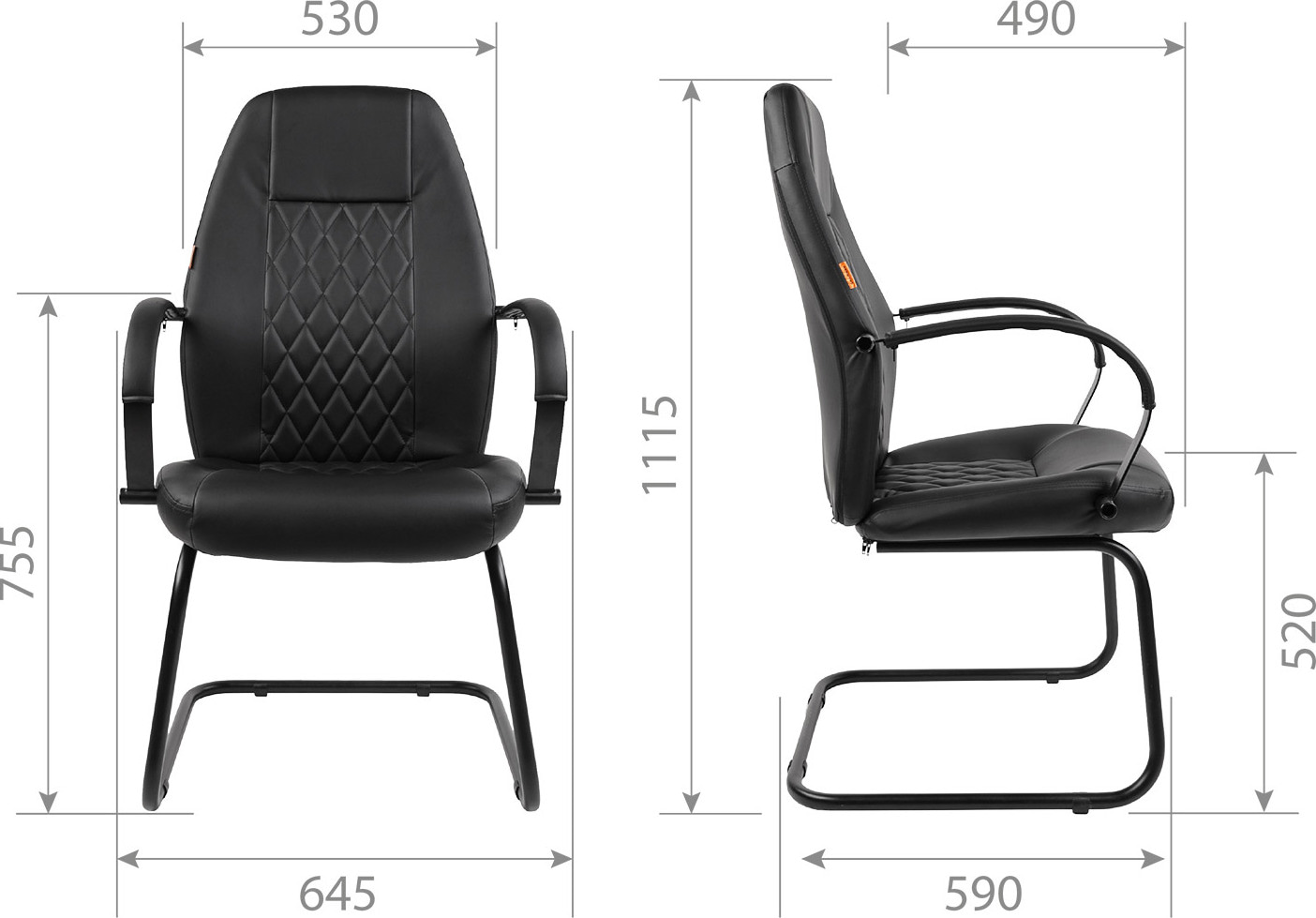 Кресло посетителя Chairman 950V LT