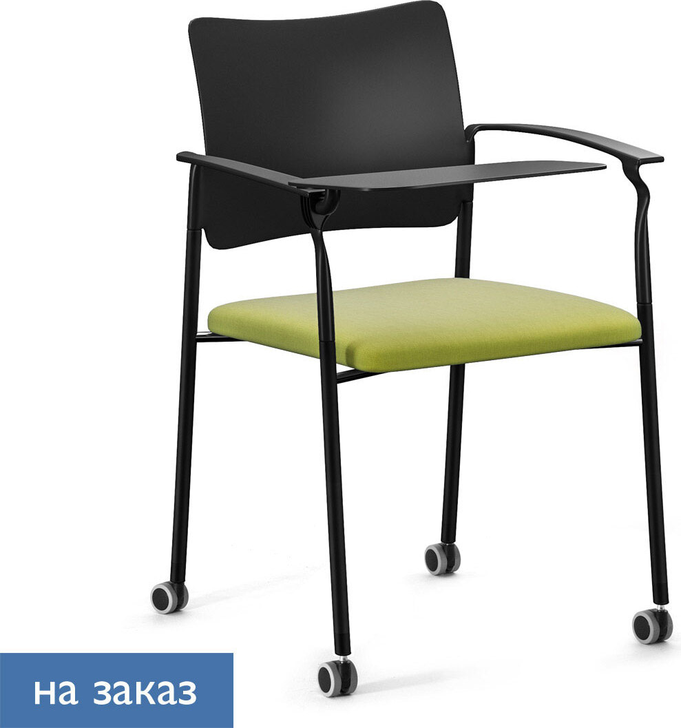 Офисный стул Pinko plastic на колесах со столиком