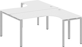 Рабочая станция криволинейная БП.РАС-СА-2.4 Gray Белый