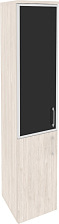 Шкаф высокий узкий левый Onix O.SU-1.2R(L) black