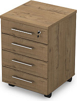 Тумба подкатная высокая Gloss Line 9НТ.005 Teakwood Тумба подкатная высокая Gloss Line 9НТ.005 Teakwood