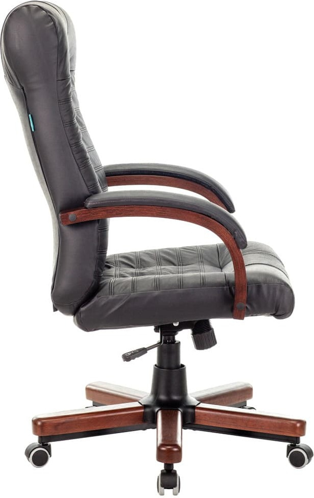 Кресло руководителя Бюрократ KB-10 WALNUT Кожа