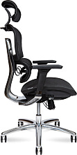 Кресло офисное эргономичное Kron aluminium black