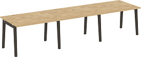 Стол переговорный Onix Wood OW.PRG-3.2 Тиквуд светлый/Дуб темный