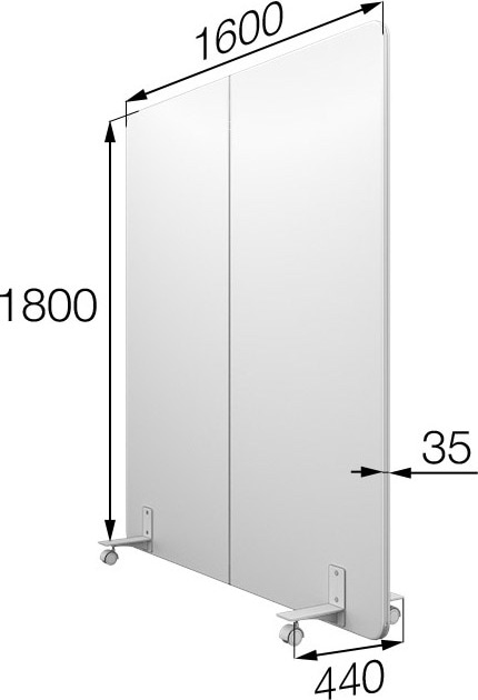Мобильная перегородка Муви MV-160/180