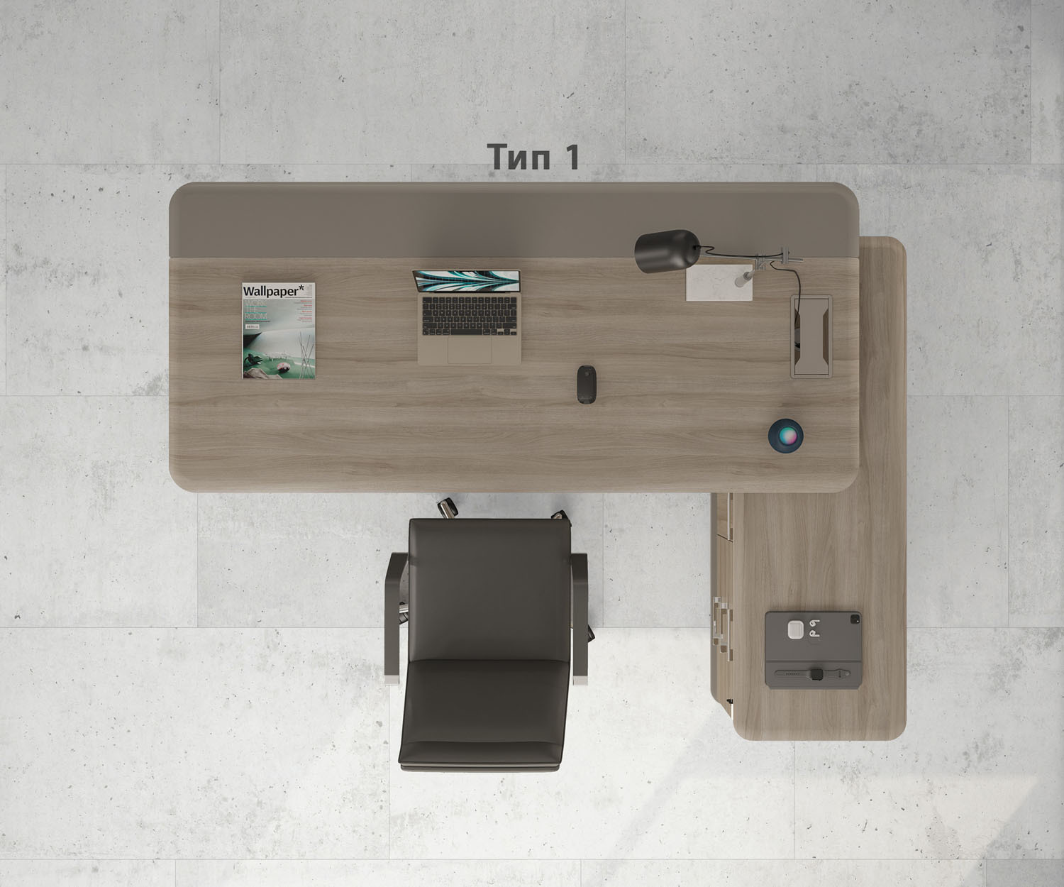 Стoл руководителя правый Time Wood ТМ В2 102