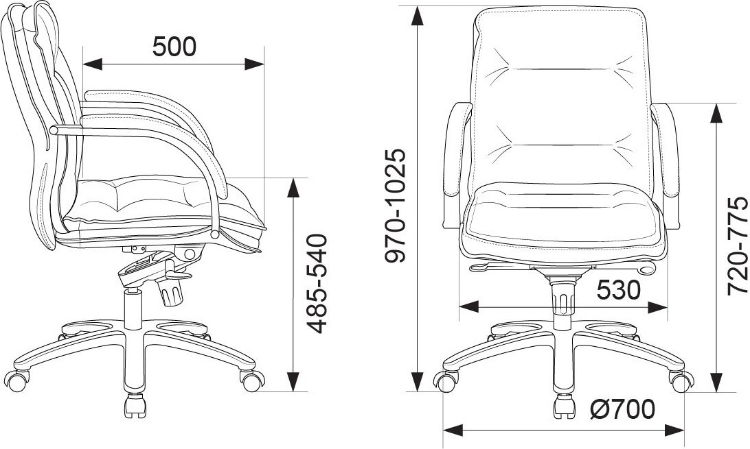 Кресло руководителя Бюрократ T-9927SL-LOW