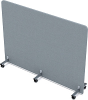 Перегородка мобильная SOFToffice 011.МП.1612 Микровелюр Grey Перегородка мобильная SOFToffice 011.МП.1612 Микровелюр Grey