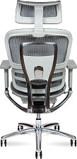 Кресло офисное эргономичное Kron aluminium grey