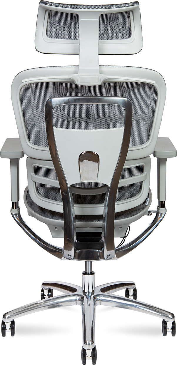 Кресло офисное эргономичное Kron aluminium grey