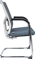 Кресло посетителя Сильвия white/gray CF