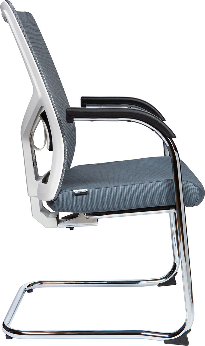 Кресло посетителя Сильвия white/gray CF