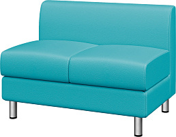 Секция двухместная Домино экокожа Ecotex 3005