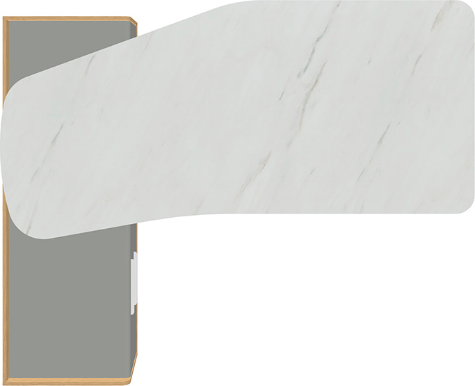 Стол руководителя Remo Rem-200.1L+Rem-33L