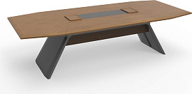 Стол переговорный Aulenti ED78.280120 Brown Walnut / Meteor Gray Стол переговорный Aulenti ED78.280120 Brown Walnut / Meteor Gray
