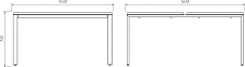 Стол рабочий BENCH 6U1614В 60x30_sale