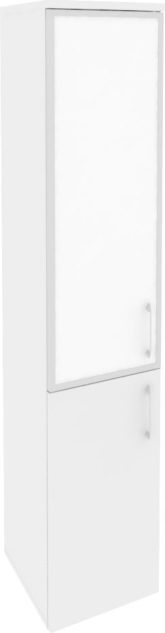Шкаф высокий узкий левый Onix O.SU-1.2R(L) white