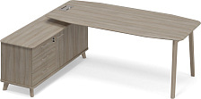 Стoл руководителя левый Time Wood ТМ В2 111