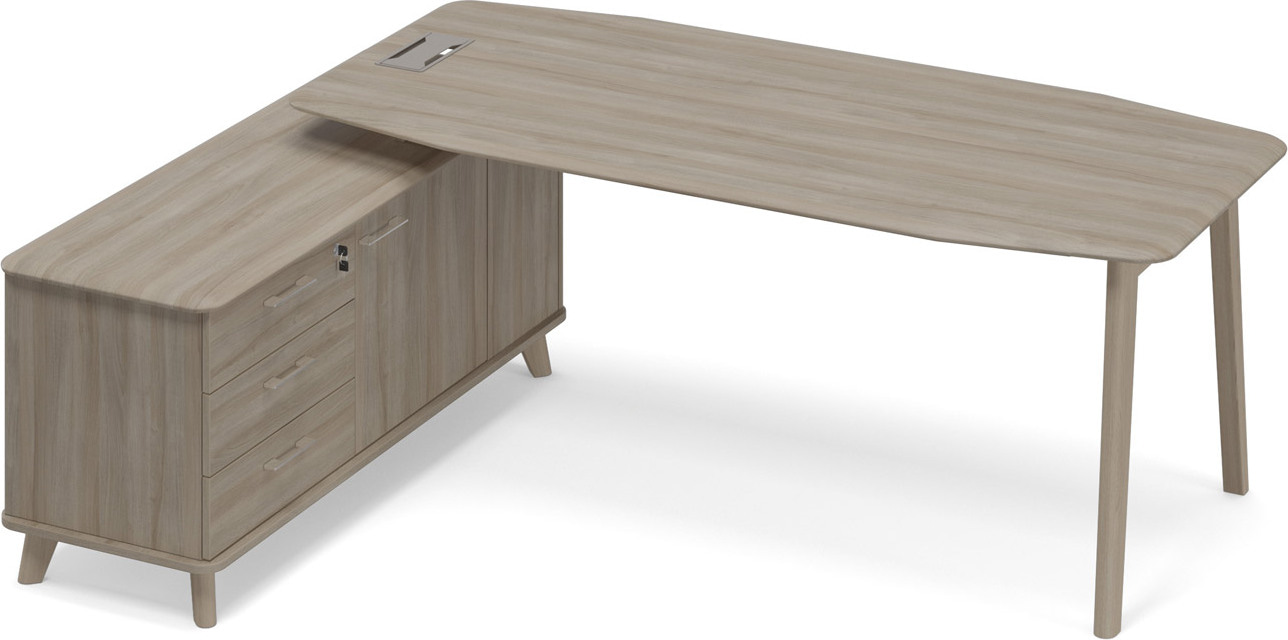 Стoл руководителя левый Time Wood ТМ В2 111