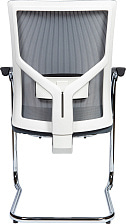 Кресло посетителя Сильвия white/gray CF