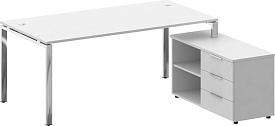 Стол руководителя правый Metal System Direct БГ.СРТ-5.9 Пр Белый Стол руководителя правый Metal System Direct БГ.СРТ-5.9 Пр Белый