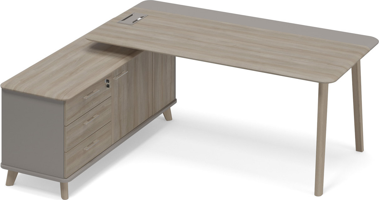 Стoл руководителя левый Time Wood ТМ В2 101