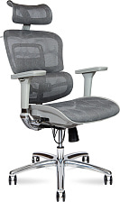 Кресло офисное эргономичное Kron aluminium grey