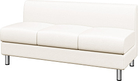 Секция трехместная Домино экокожа Ecotex 3002
