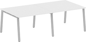 Стол для переговоров БА.ПРГ-2.2 Gray Белый